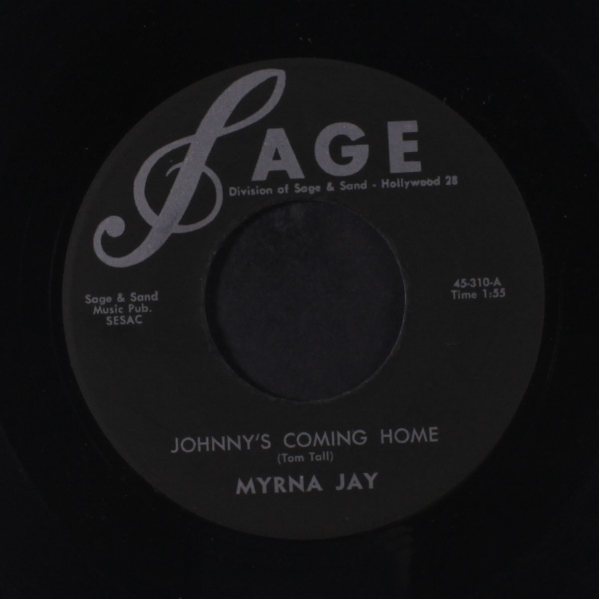 savin' my love / johnny's coming home by MYRNA JAY