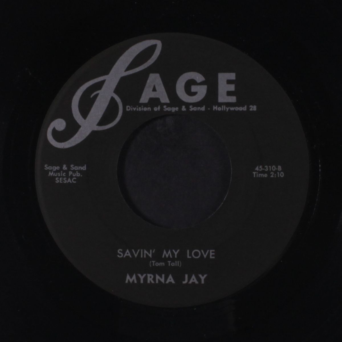 savin' my love / johnny's coming home by MYRNA JAY