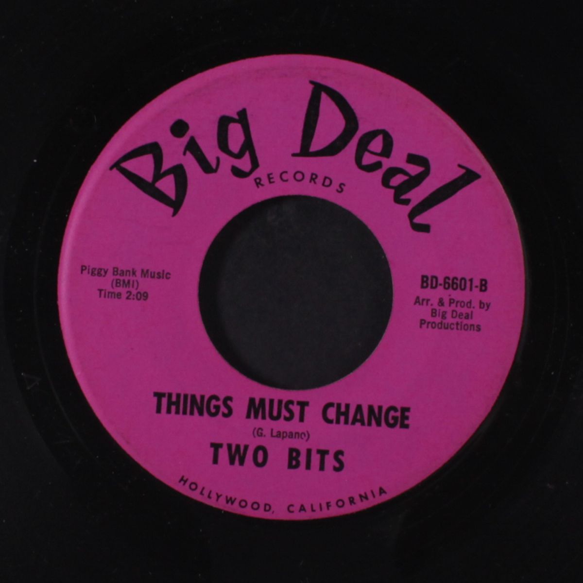 never to leave / things must change by TWO BITS