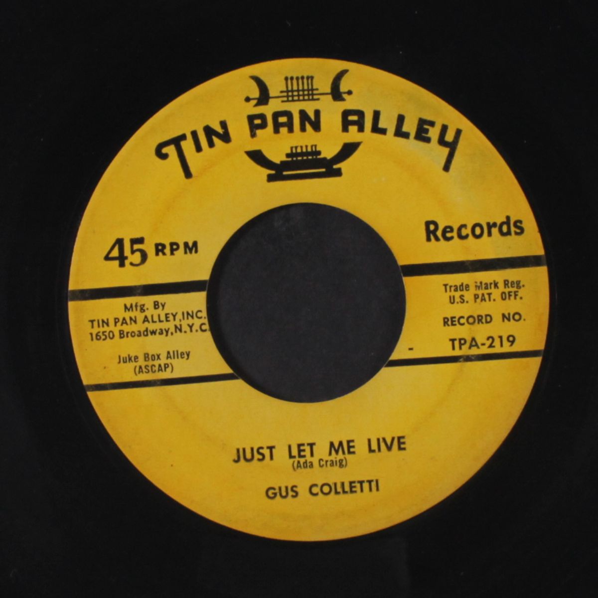 just let me live / i'll be there by GUS COLLETTI