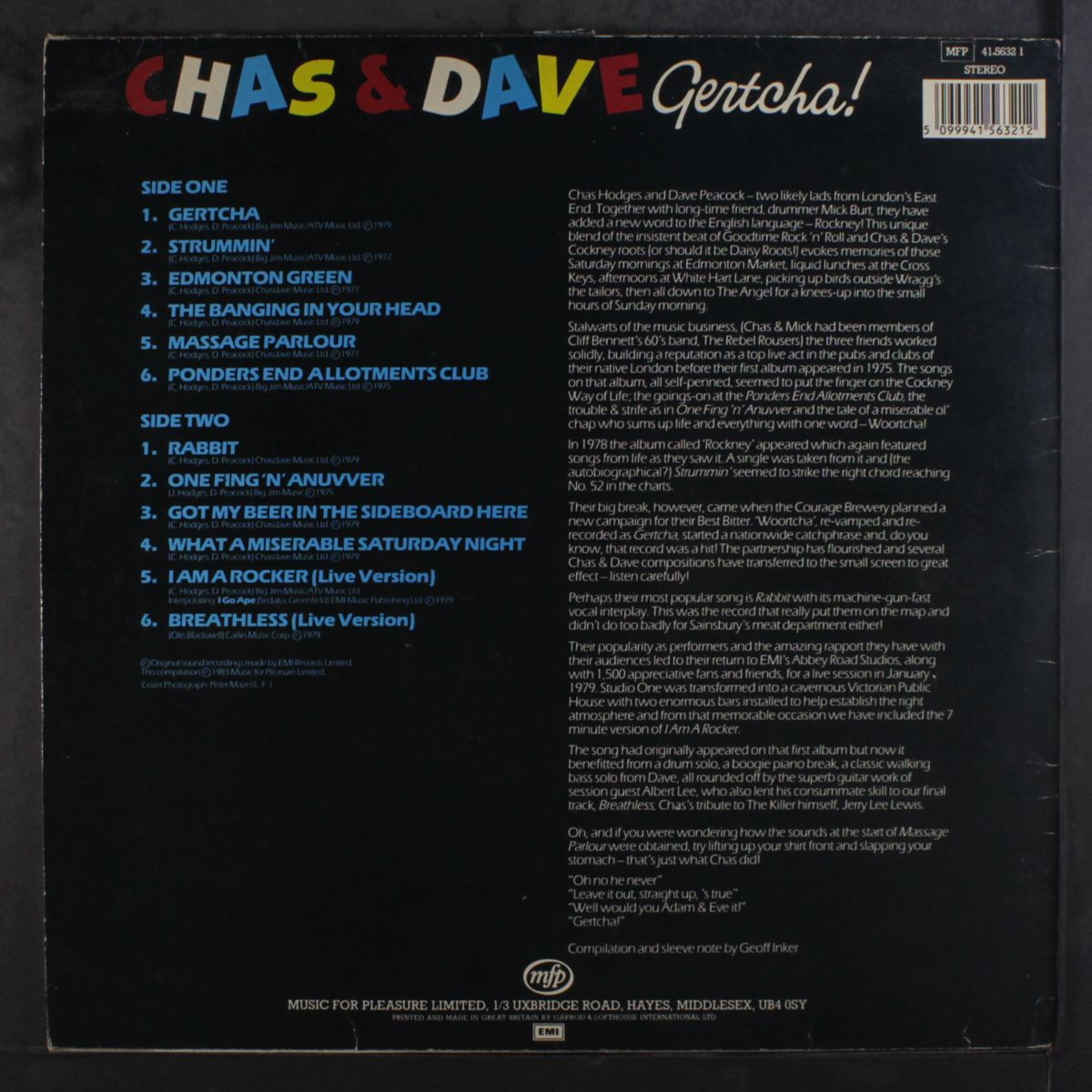 gertcha by CHAS & DAVE