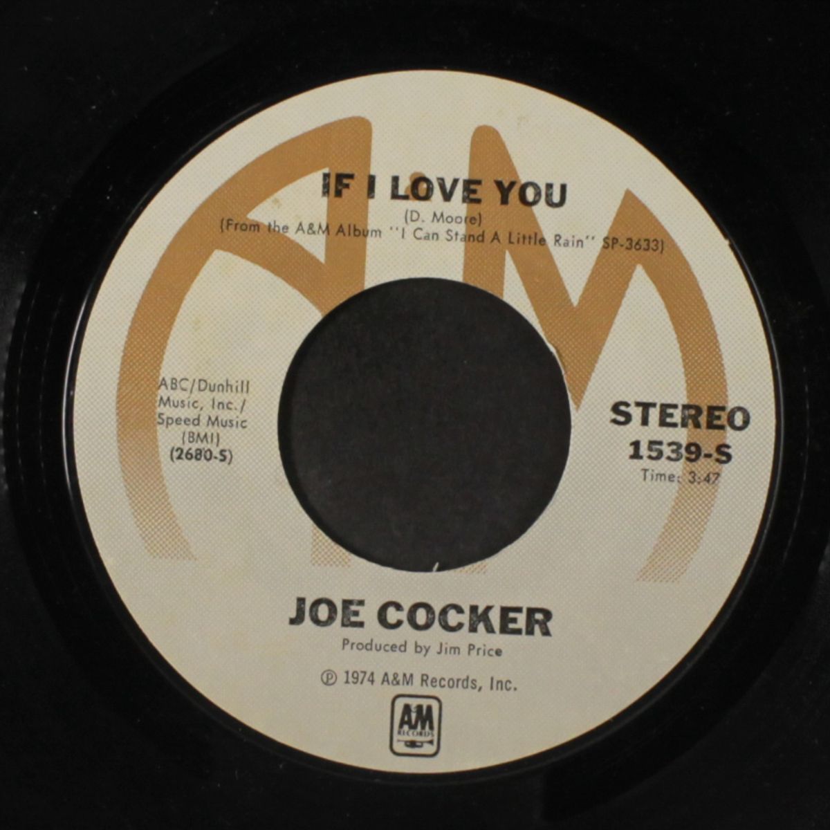 put out the light / if i love you by JOE COCKER