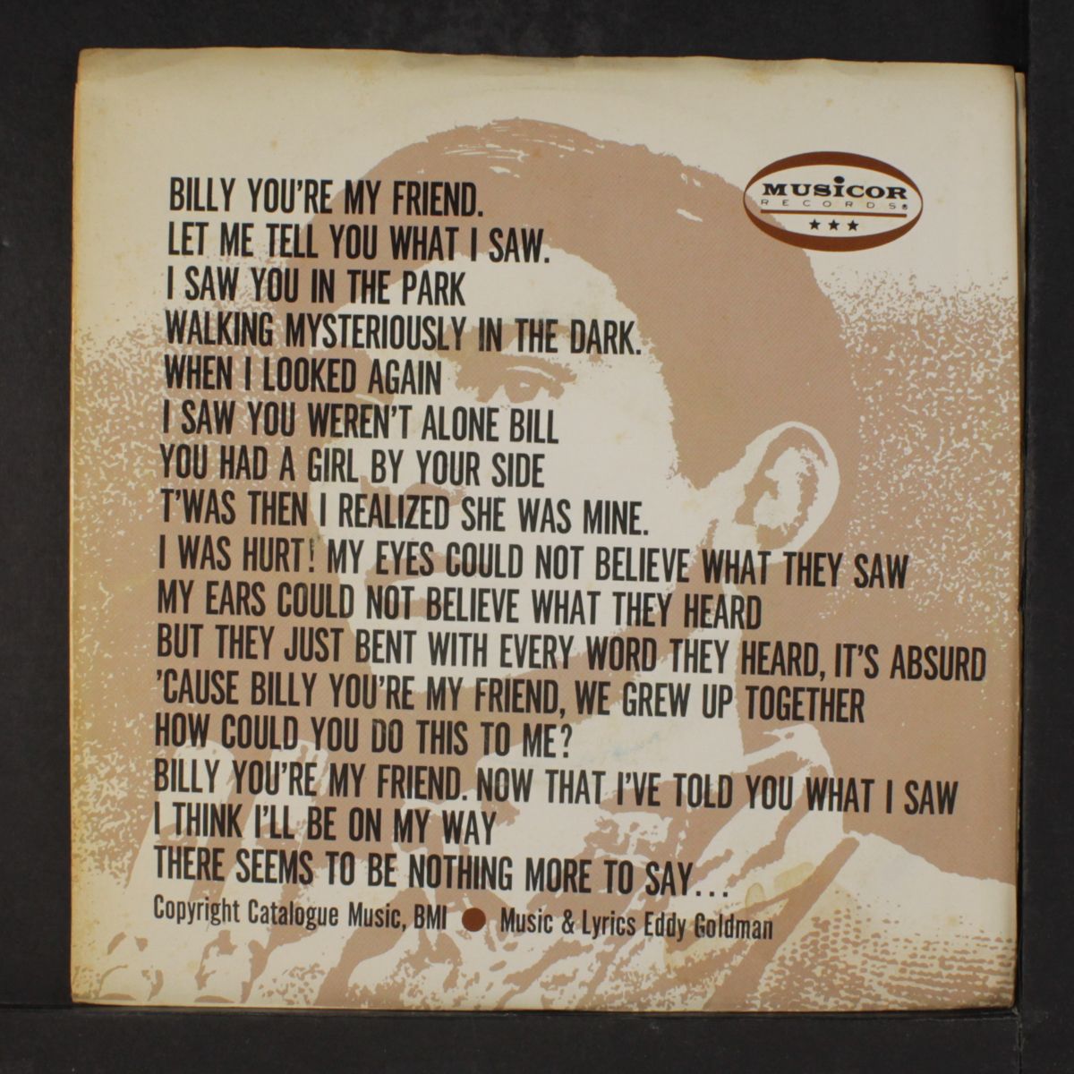 billy you're my friend / lonely drifter by GENE PITNEY