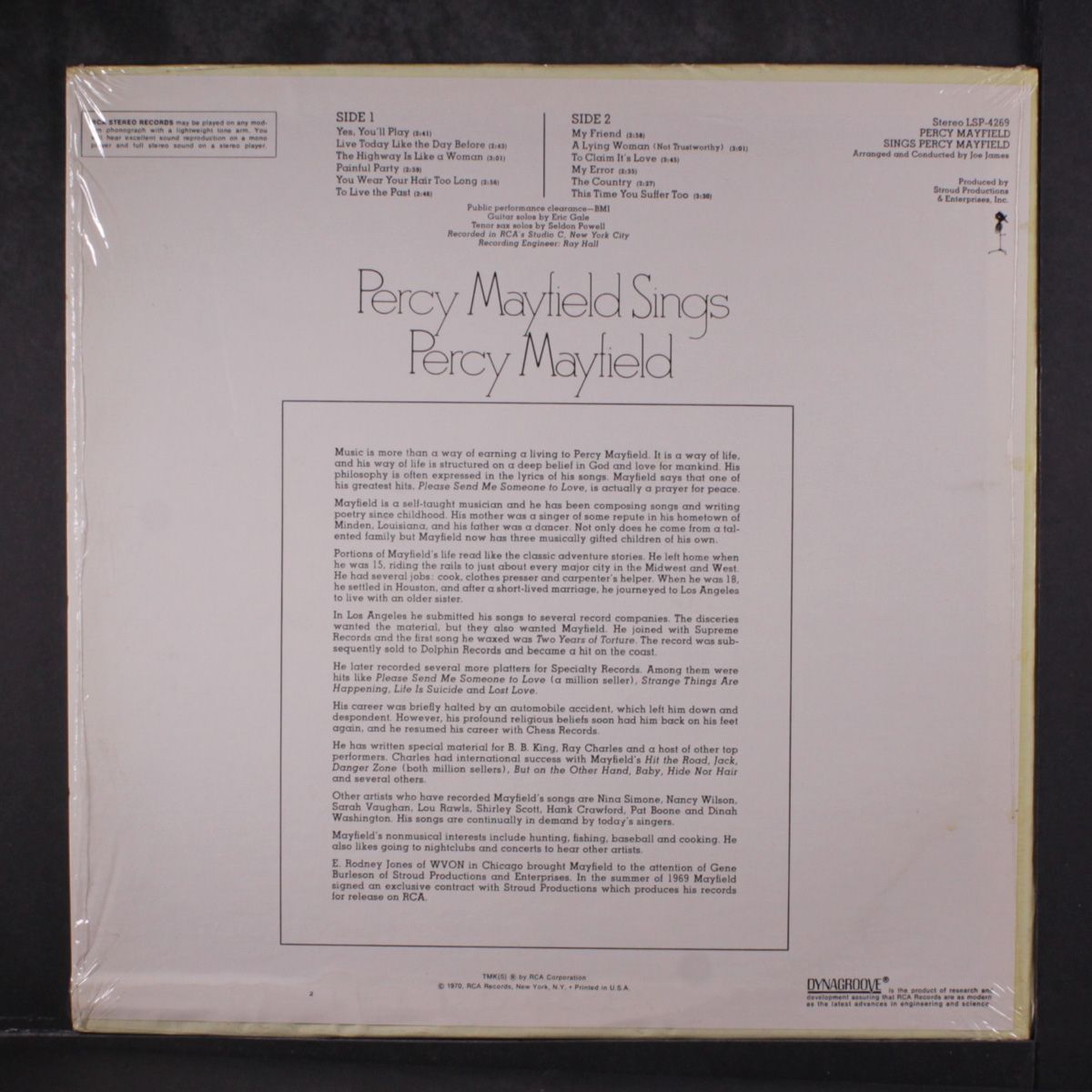 sings percy mayfield by PERCY MAYFIELD