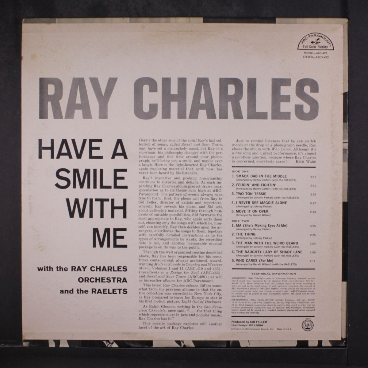 have a smile with me by RAY CHARLES