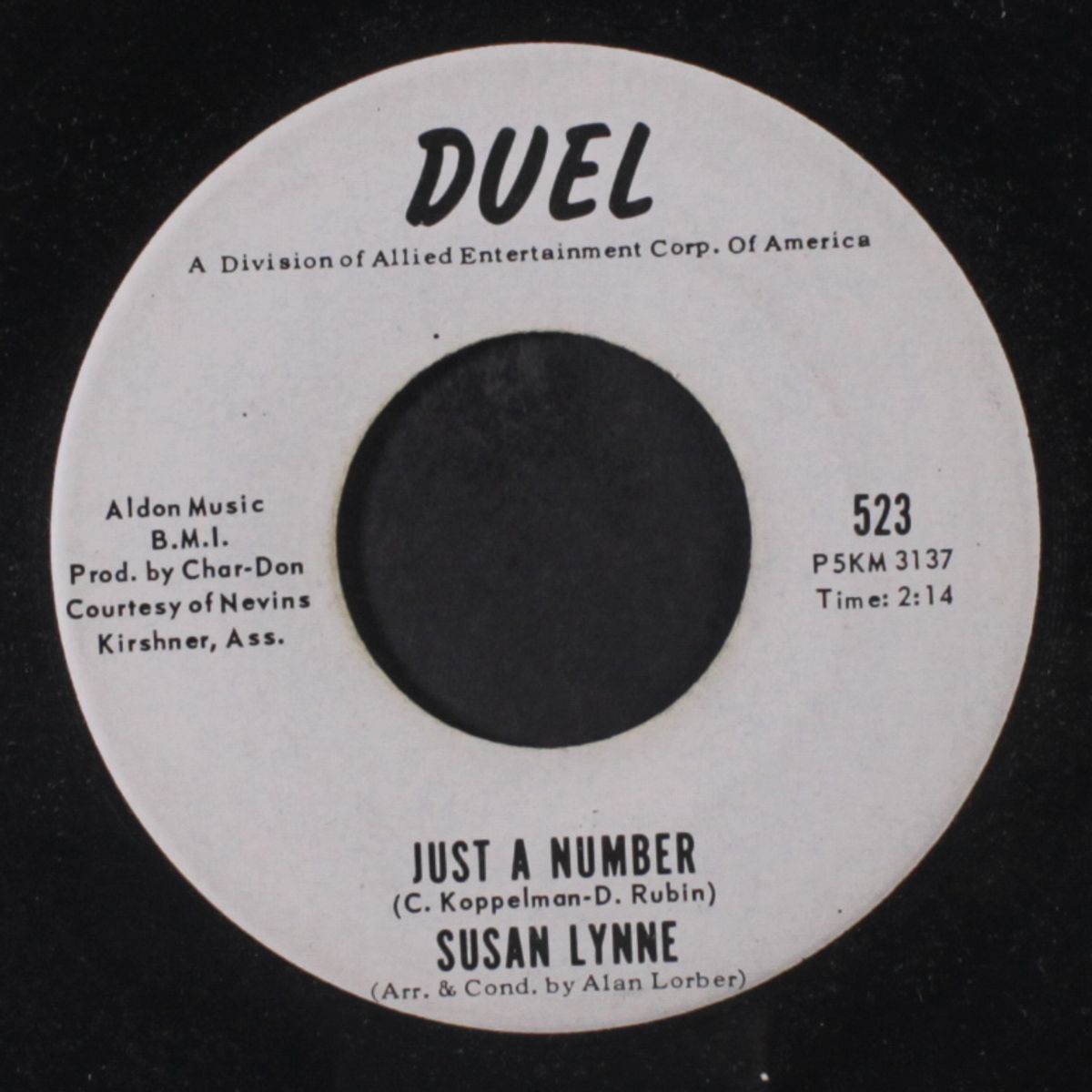 just a number / such a short time by SUSAN LYNNE