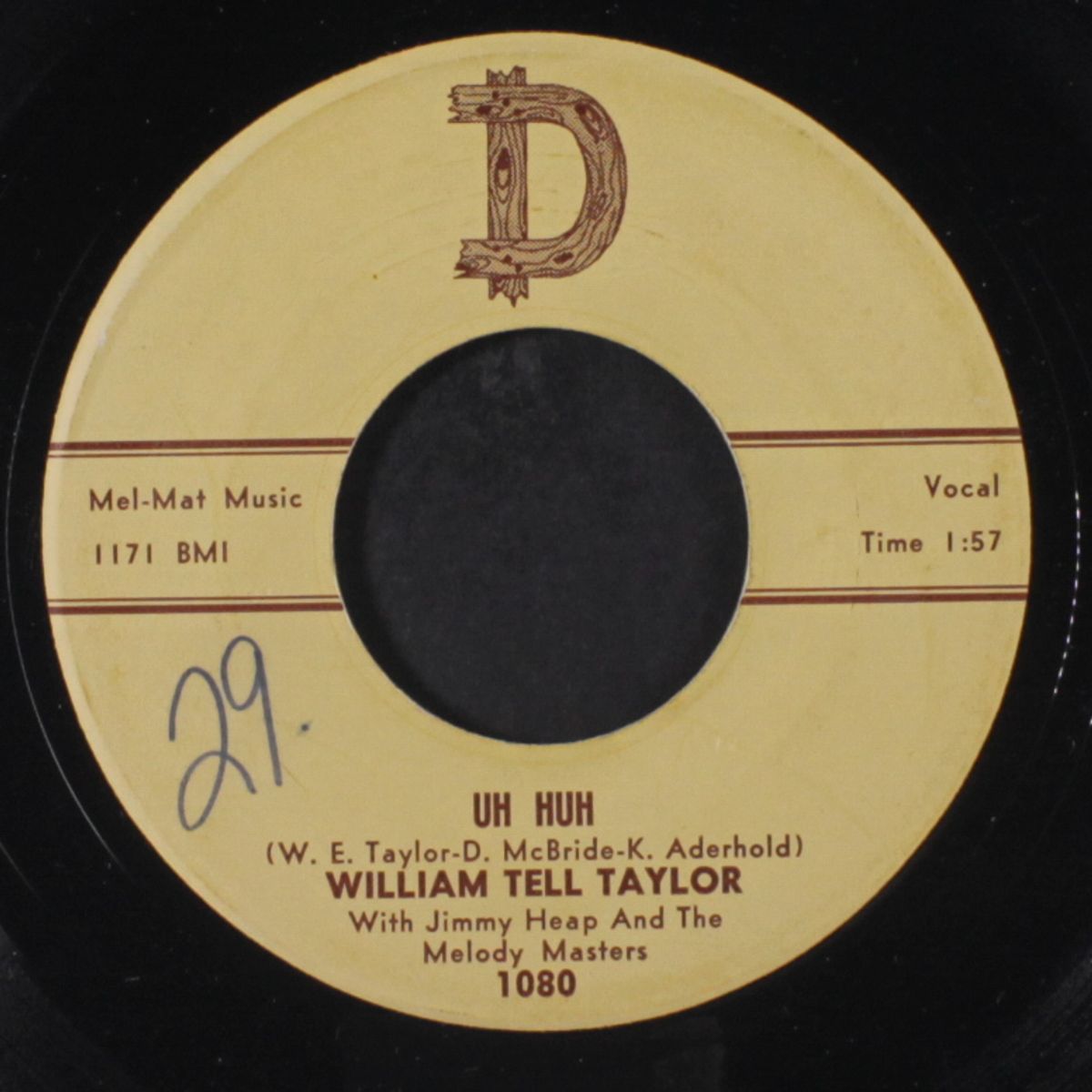 uh huh / i can't ever free my mind by WILLIAM TELL TAYLOR
