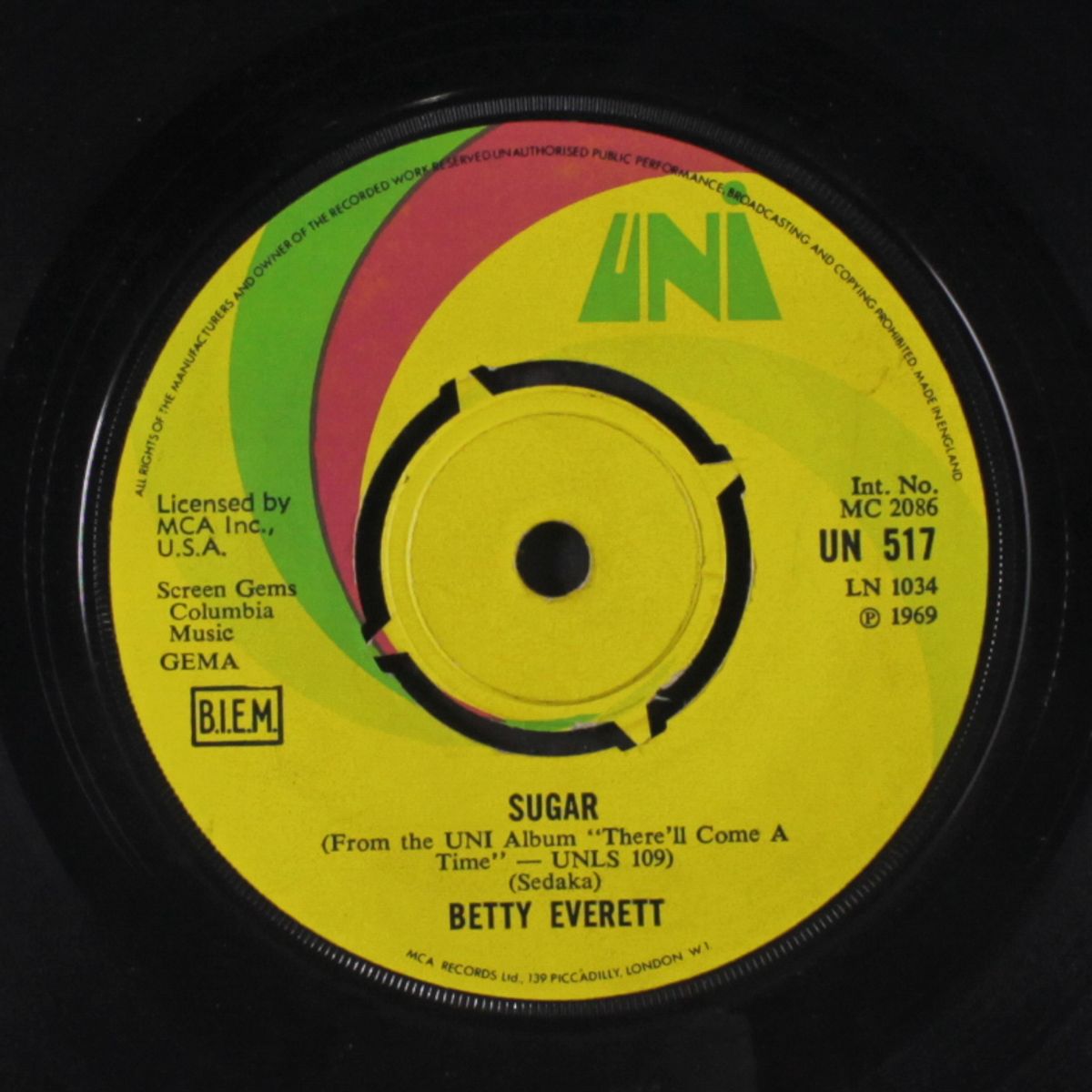 sugar / hold on by BETTY EVERETT