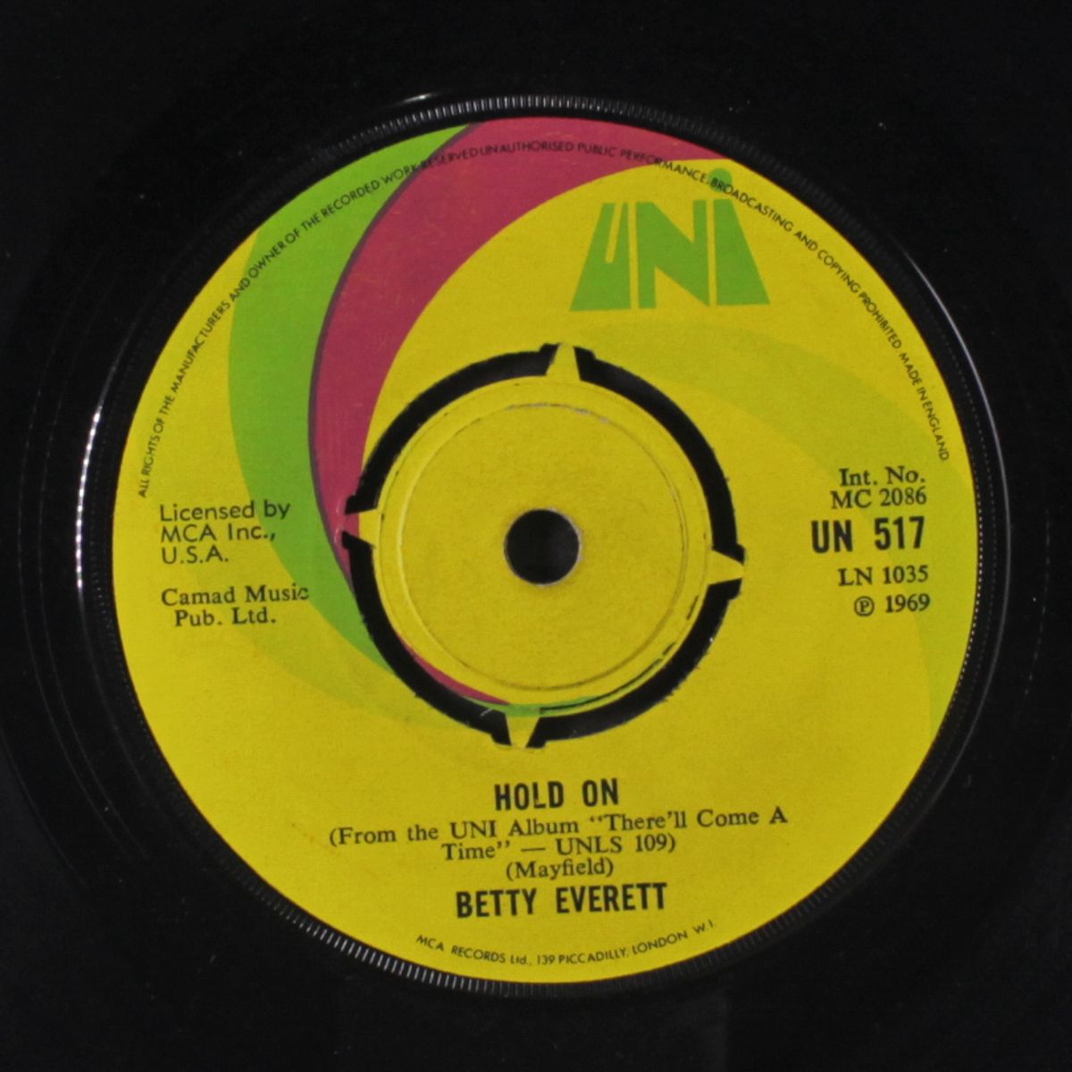 sugar / hold on by BETTY EVERETT