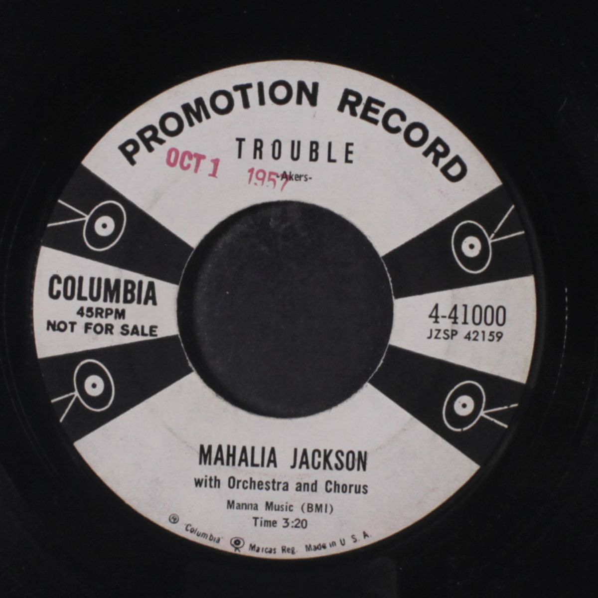 trouble / he' a light unto my pathway by MAHALIA JACKSON