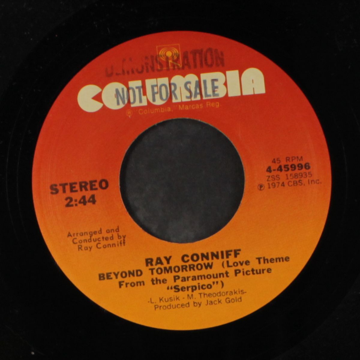 the most beautiful girl / beyond tomorrow by RAY CONNIFF