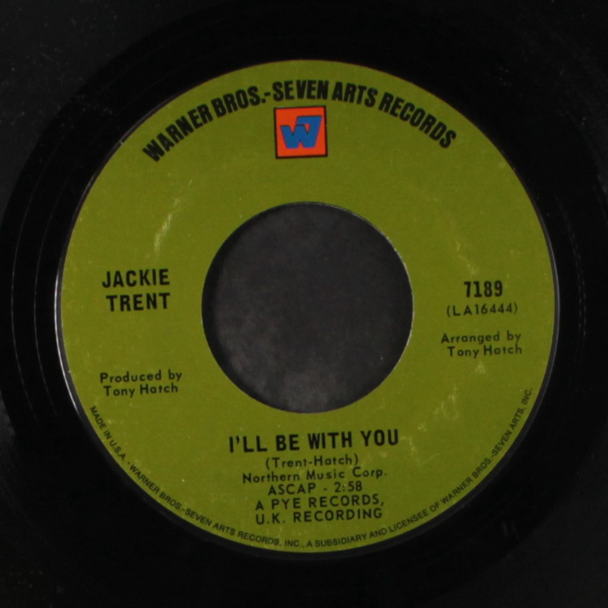 the two of us / i'll be with you by JACKIE TRENT