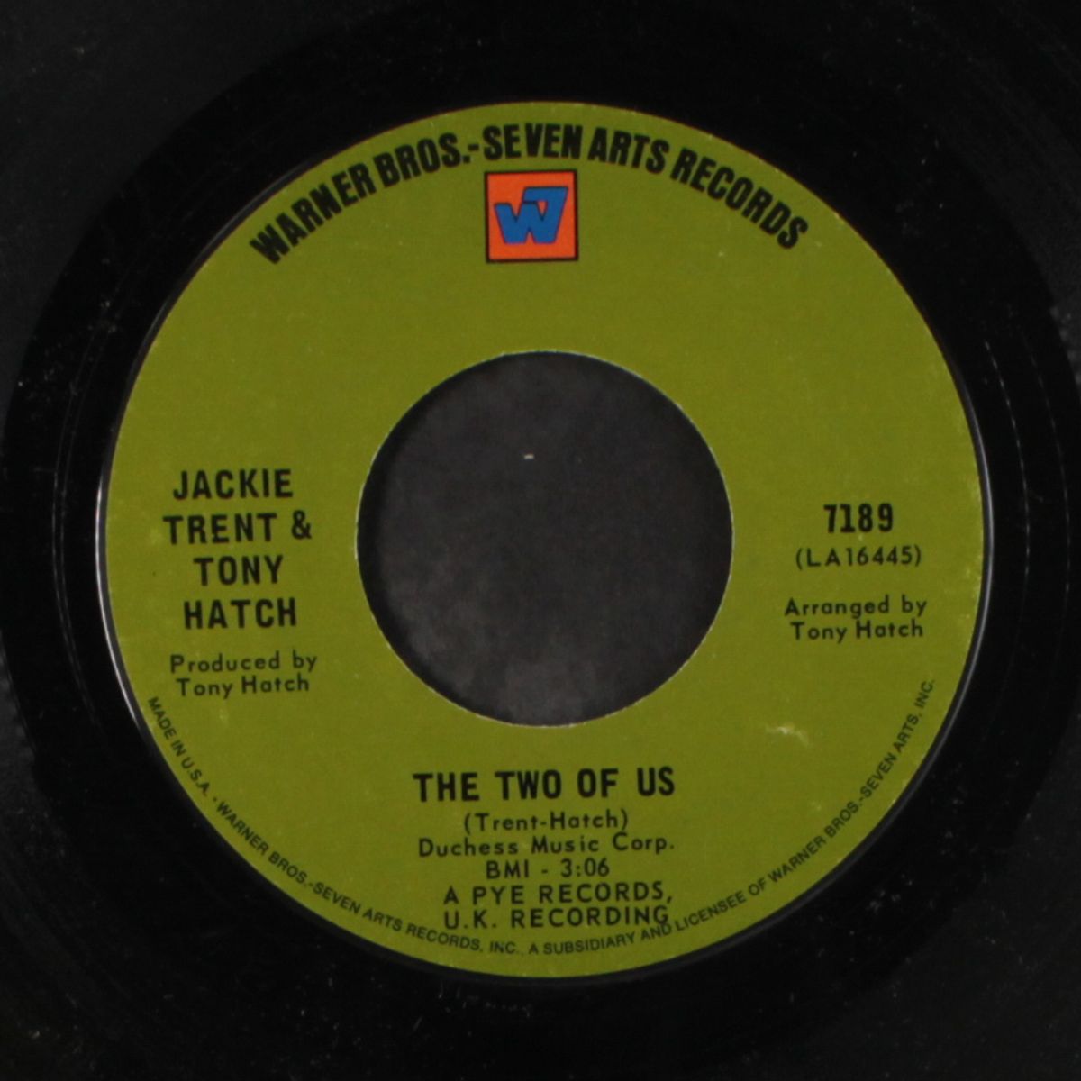 the two of us / i'll be with you by JACKIE TRENT