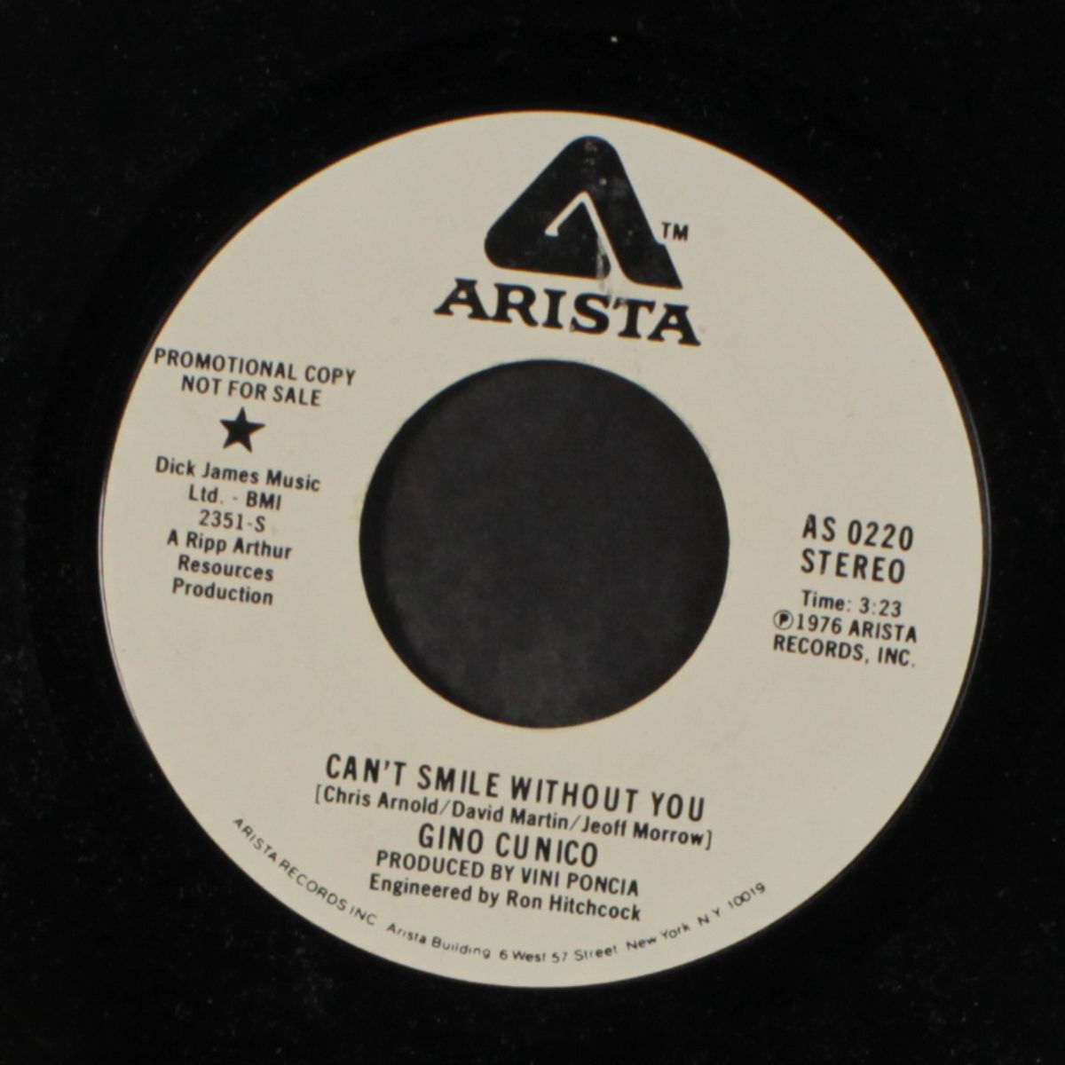 can't smile without you by GINO CUNICO
