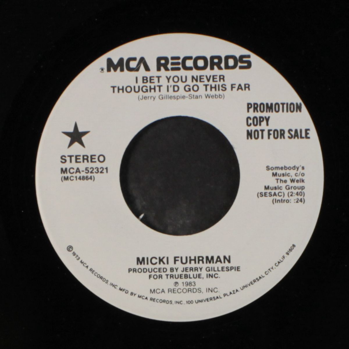 i bet you never thought i'd go this far by MICKI FUHRMAN