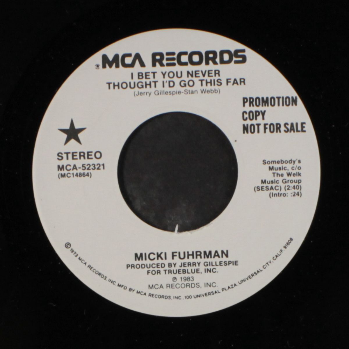 i bet you never thought i'd go this far by MICKI FUHRMAN