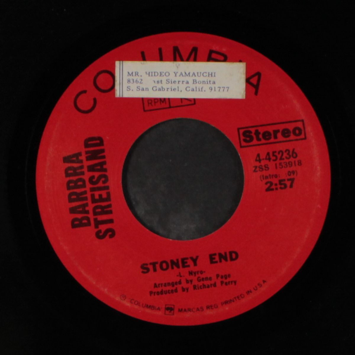 stoney end / i'll be home by BARBRA STREISAND