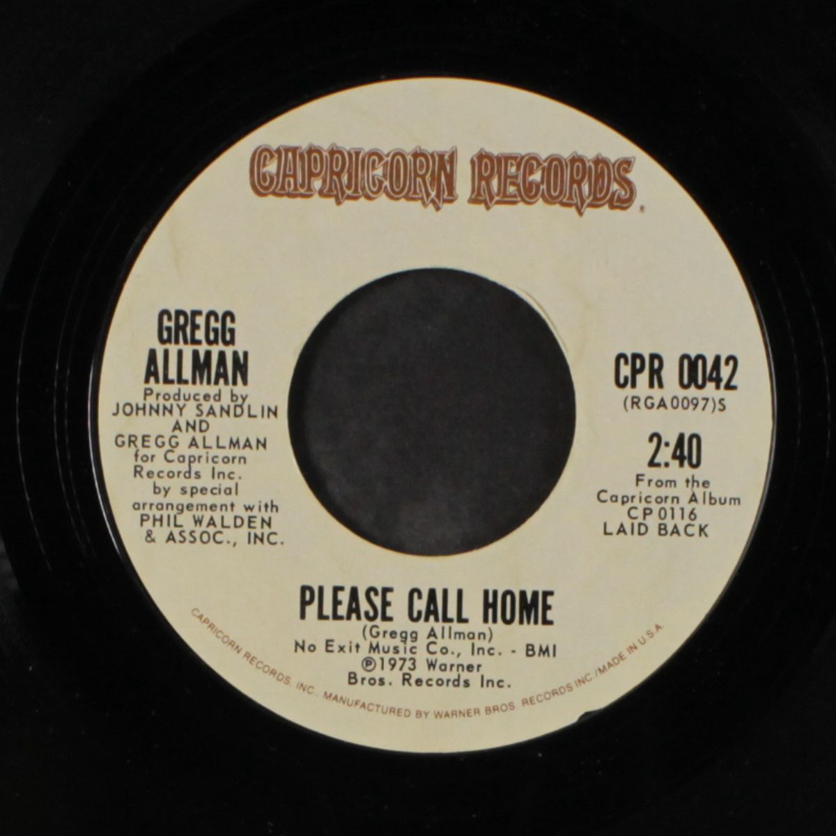 don't mess up a good thing / please call home by GREGG ALLMAN