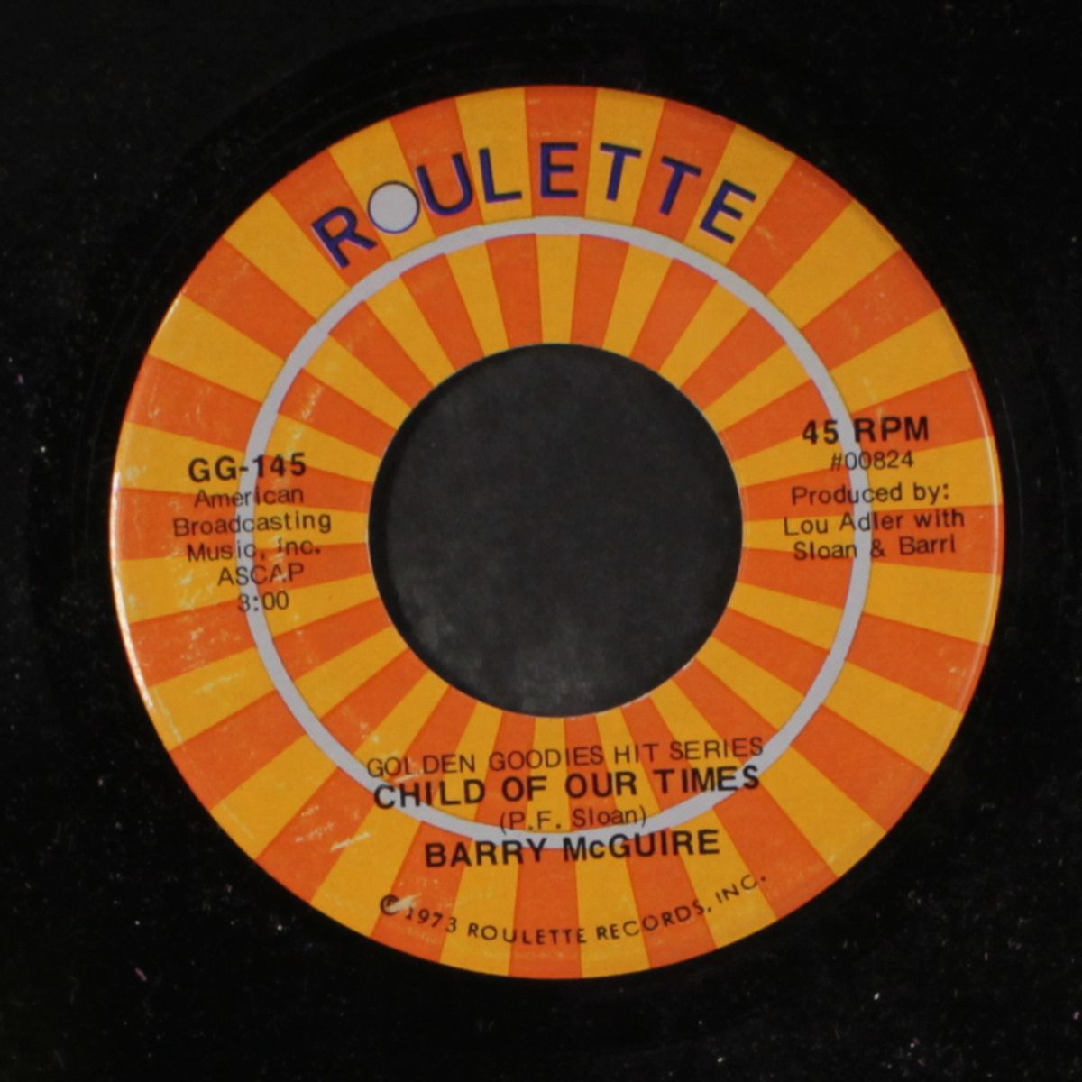 child of our times / eve of destruction by BARRY MCGUIRE