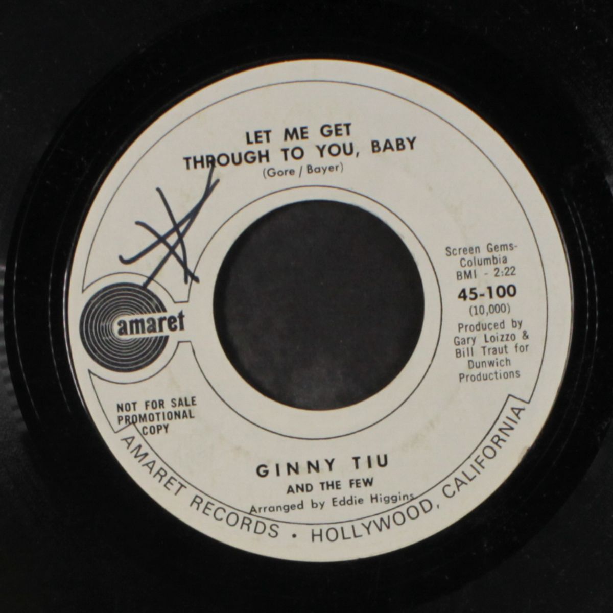 i've got to get you off my mind / let me get through to you baby by GINNY TIU & THE FEW