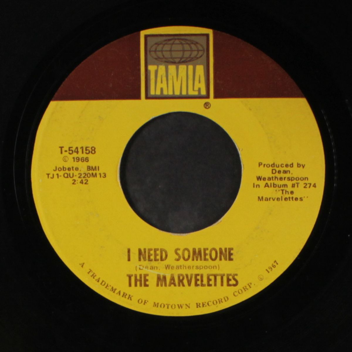 my baby must be a magician / i need someone by MARVELETTES