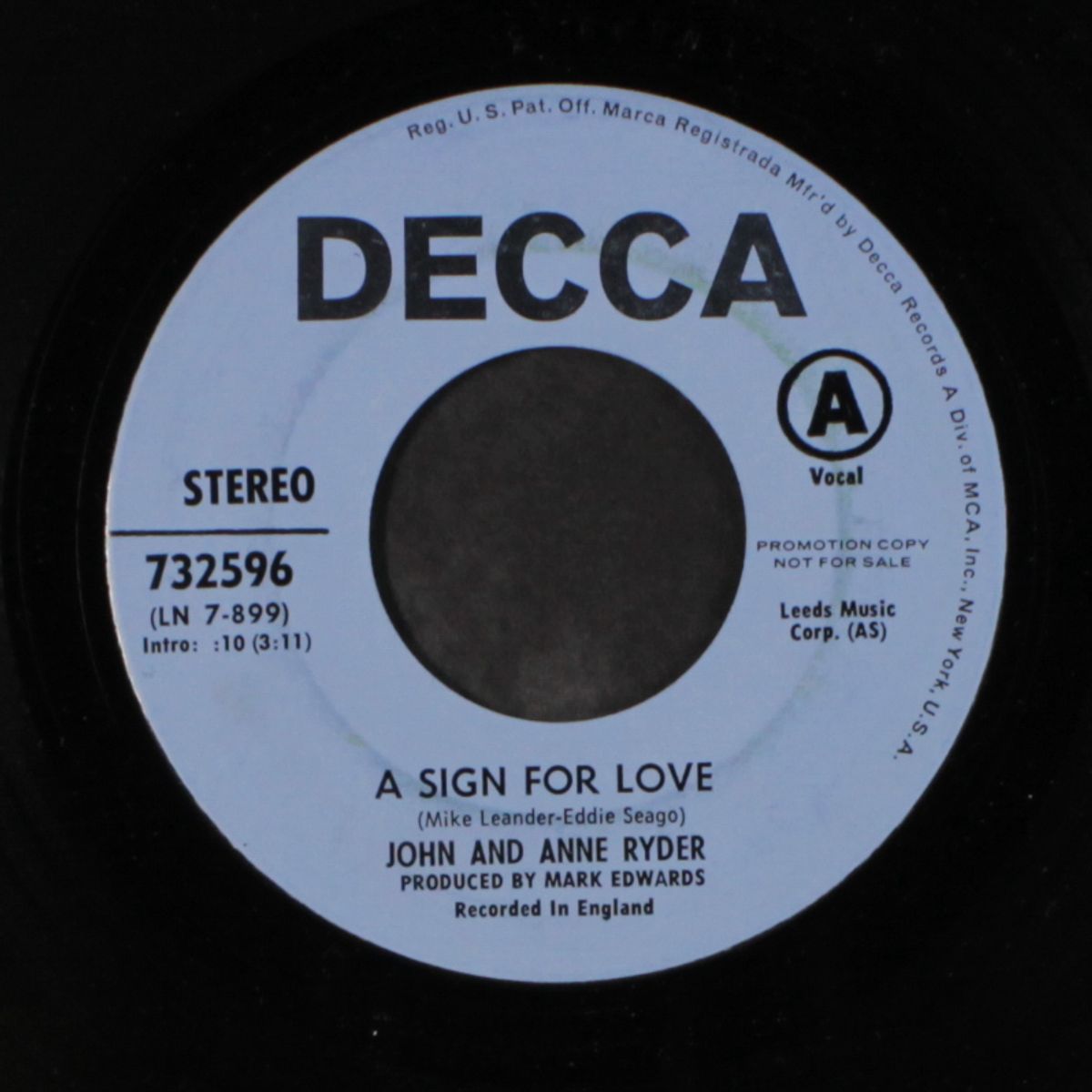 love is / a sign for love by JOHN &amp; ANN RYDER