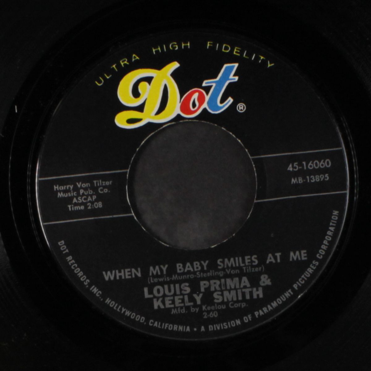 when my baby smiles at me by LOUIS PRIMA & KEELY SMITH
