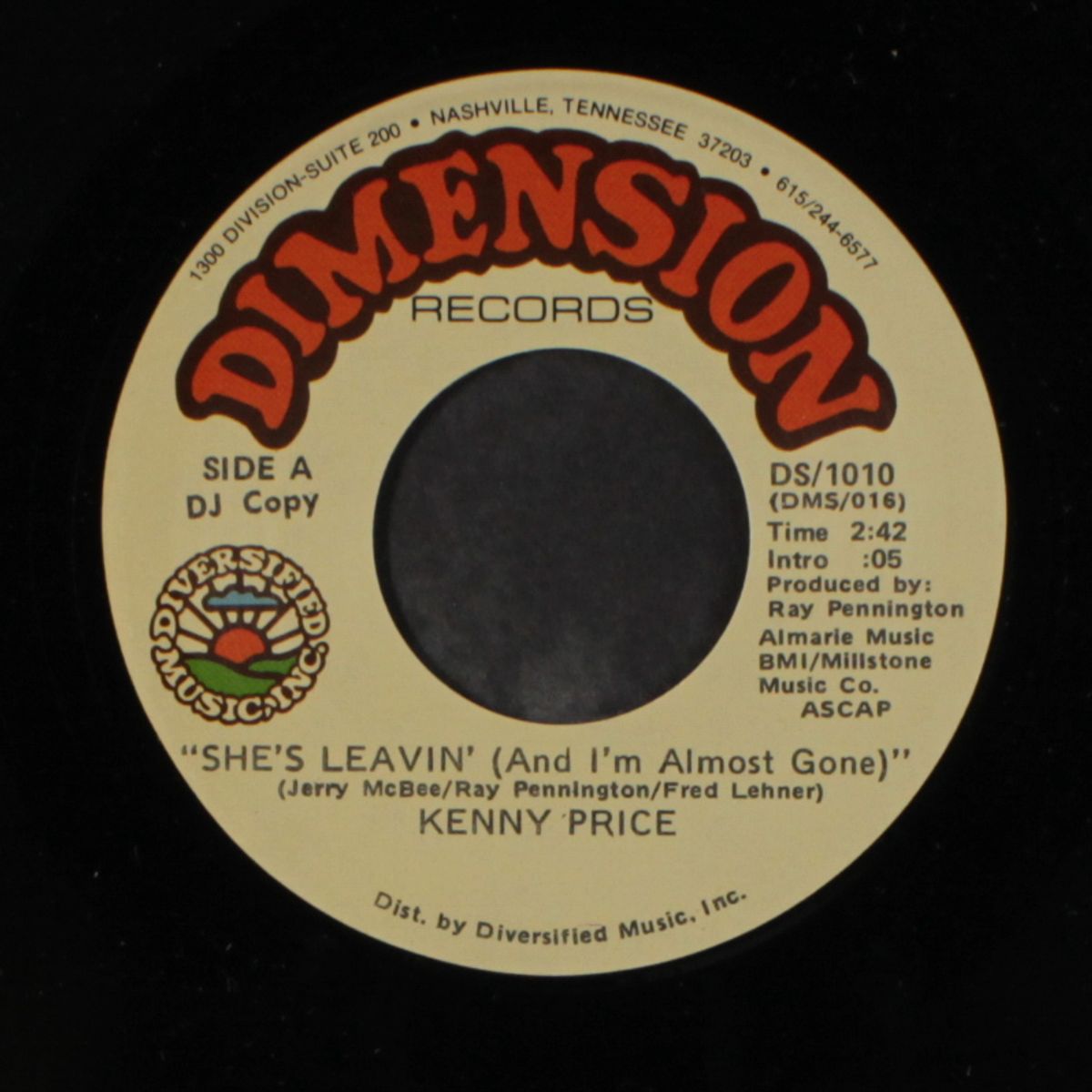 she's leavin' / in vain by KENNY PRICE