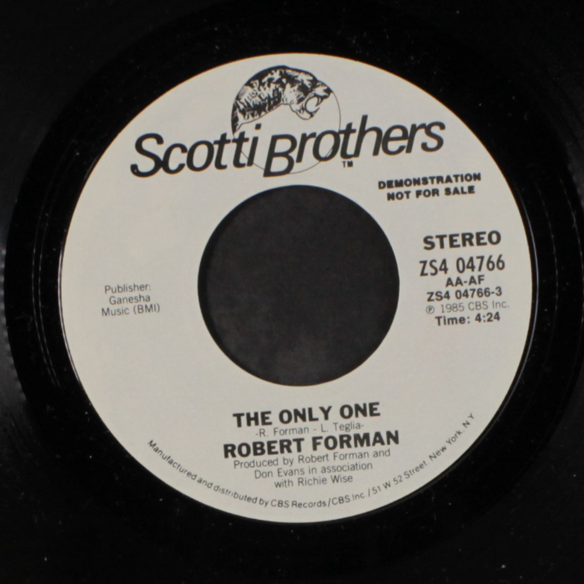 the only one by ROBERT FORMAN