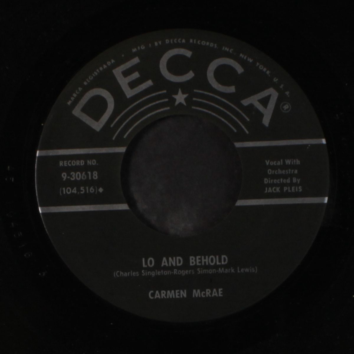 invitation / lo and behold by CARMEN MCRAE