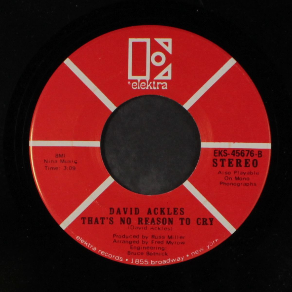 subway to the country / that's no reason to cry by DAVID ACKLES