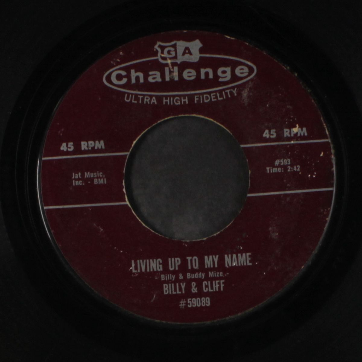 the gun, the gold and the girl / living up to my name by BILLY & CLIFF