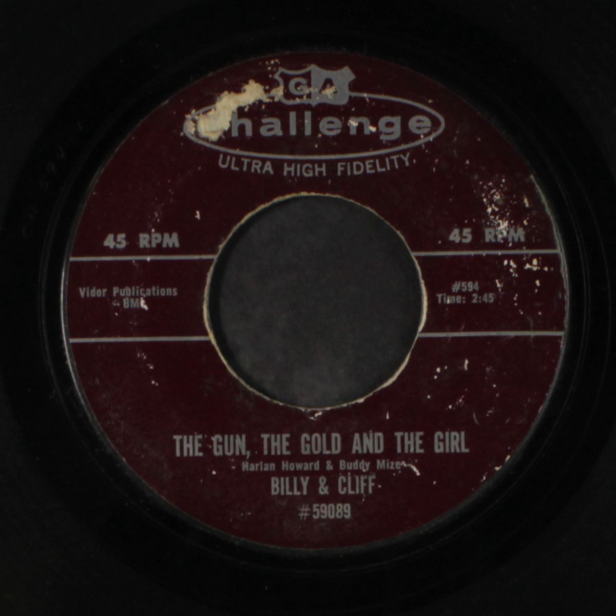 the gun, the gold and the girl / living up to my name by BILLY & CLIFF