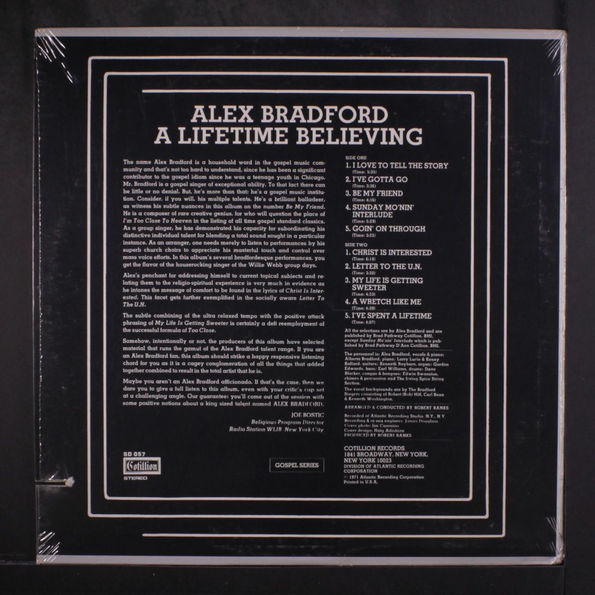 a lifetime believing by ALEX BRADFORD