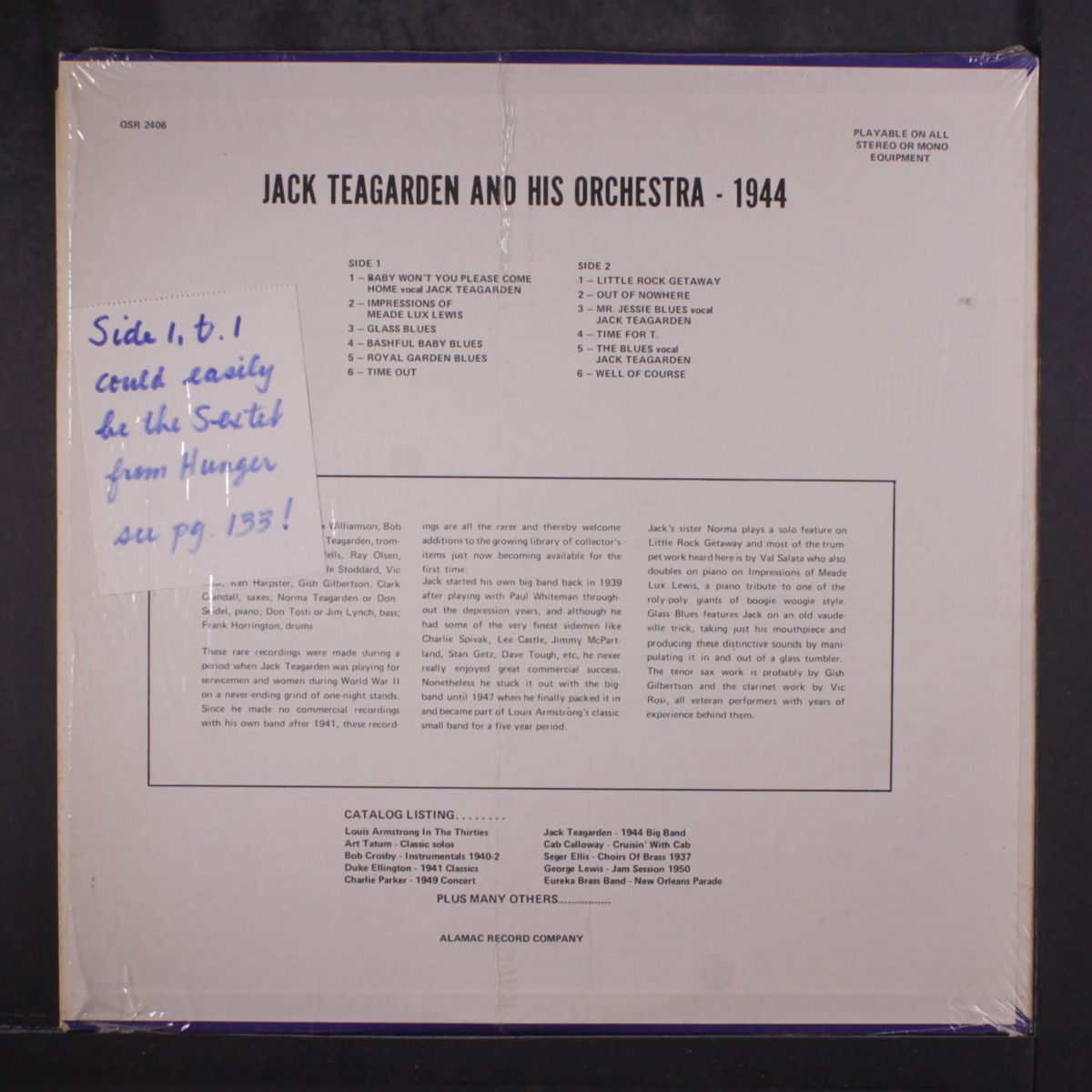 1944 big band by JACK TEAGARDEN