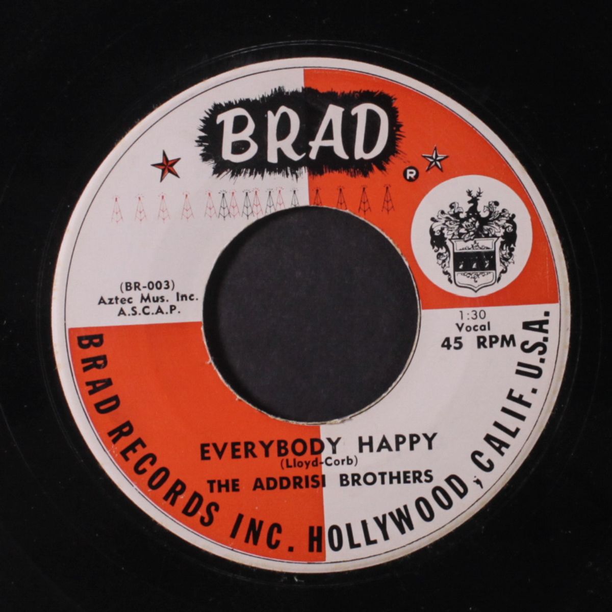 everybody happy / i'll be true by ADDRISI BROTHERS