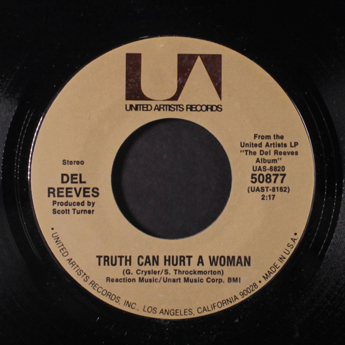 the best is yet to come / truth can hurt a woman by DEL REEVES