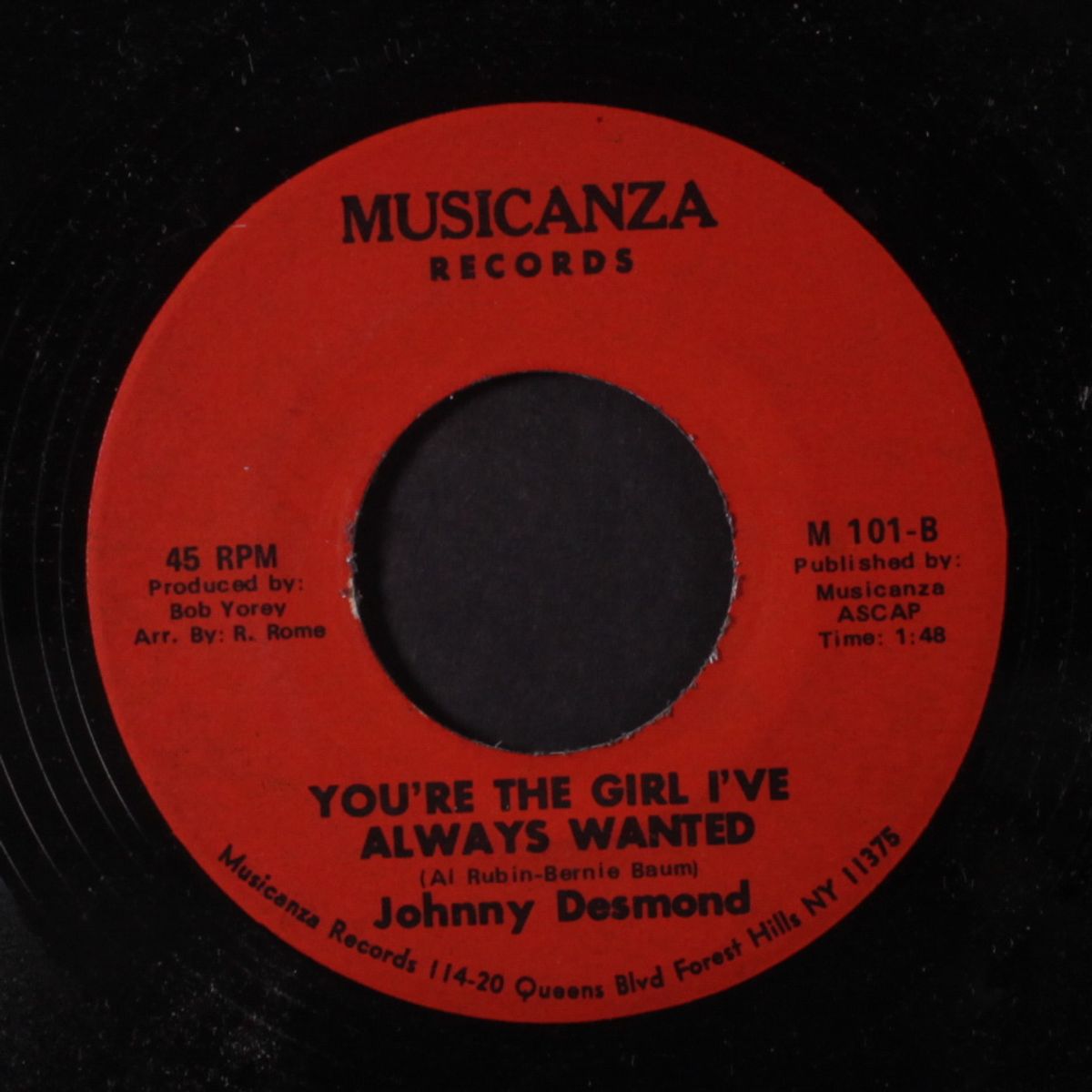 red, red roses / you're the girl i've always wanted by JOHNNY DESMOND