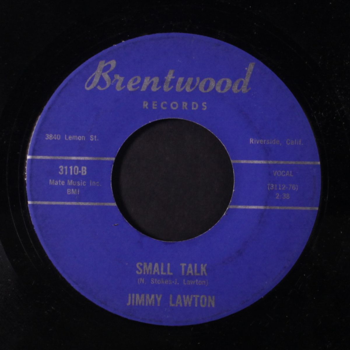 let go of my heart / small talk by JIMMY LAWTON
