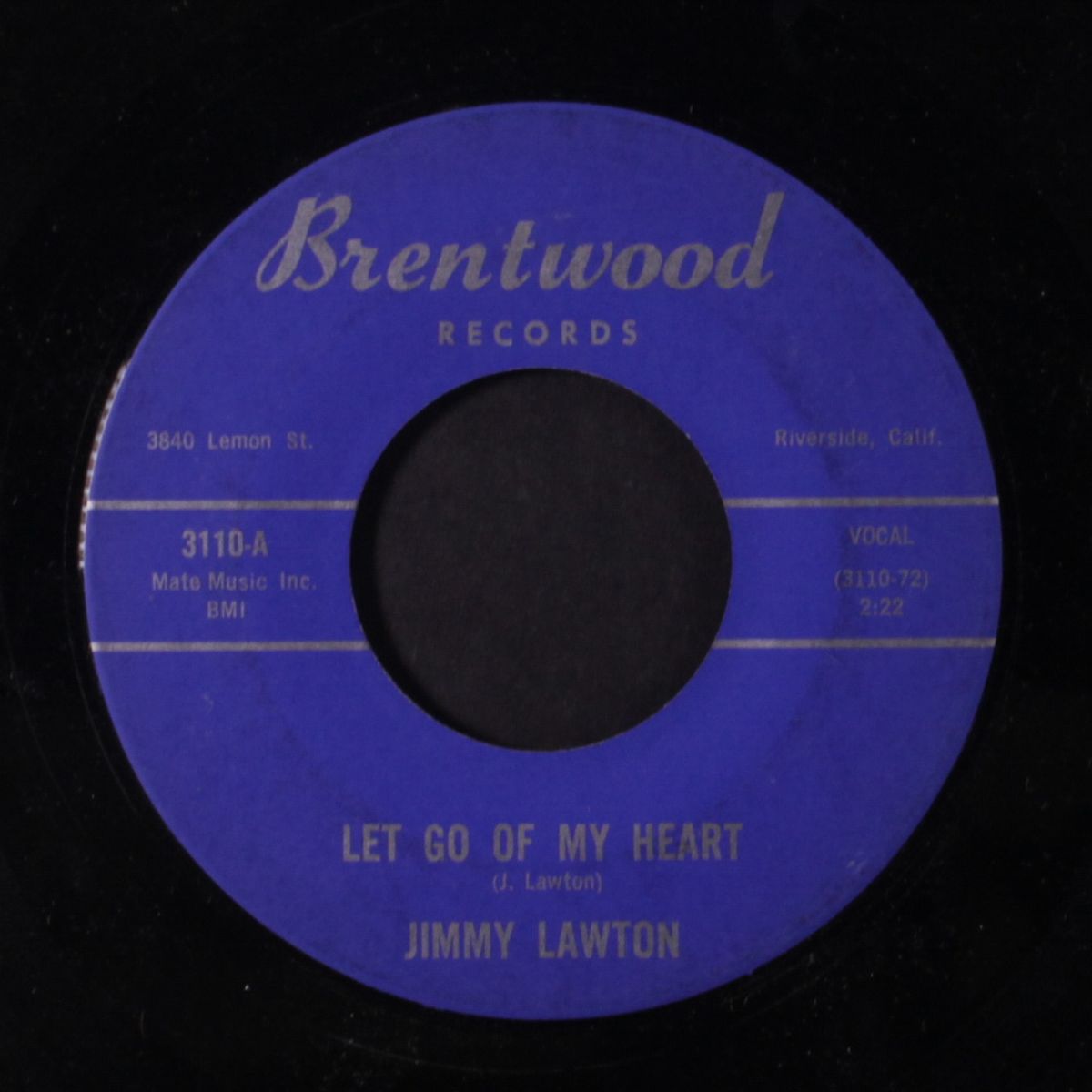 let go of my heart / small talk by JIMMY LAWTON