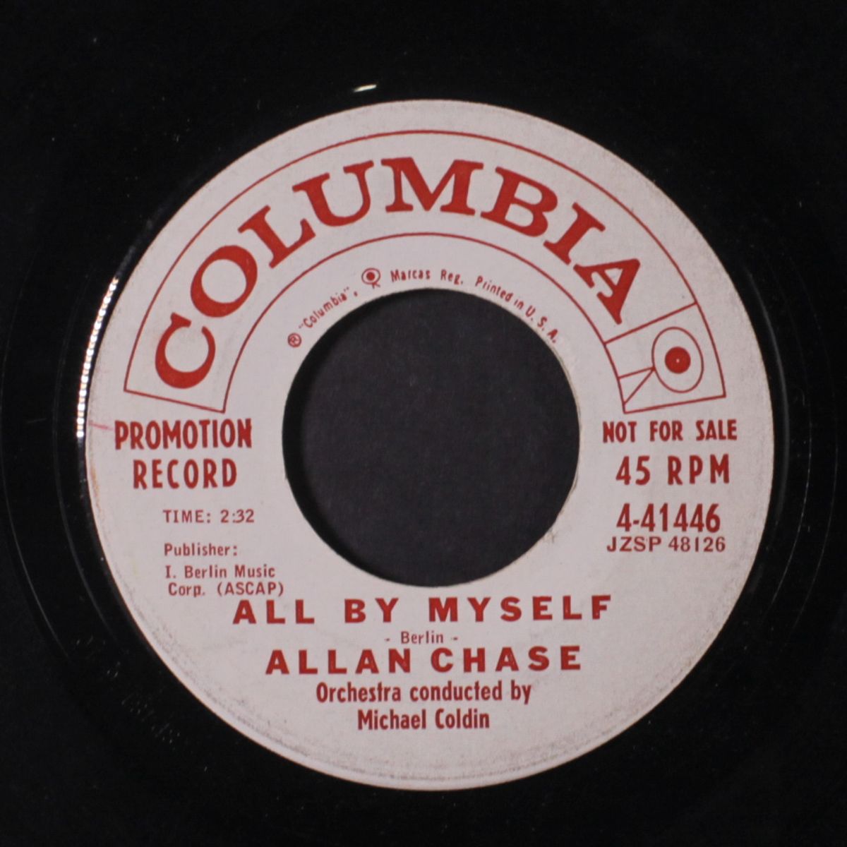 all by myself / life is just a bowl of cherries by ALLAN CHASE