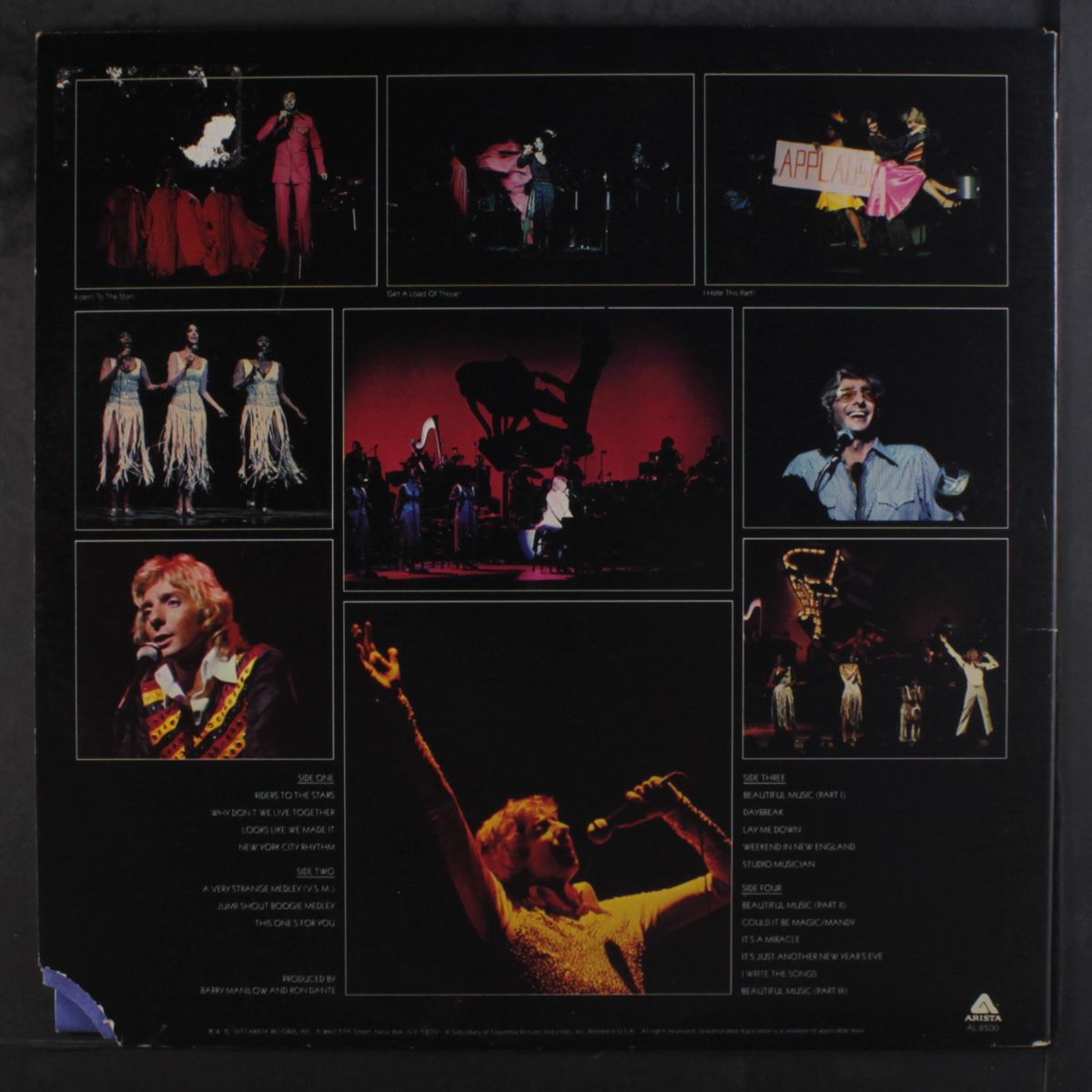 live by BARRY MANILOW