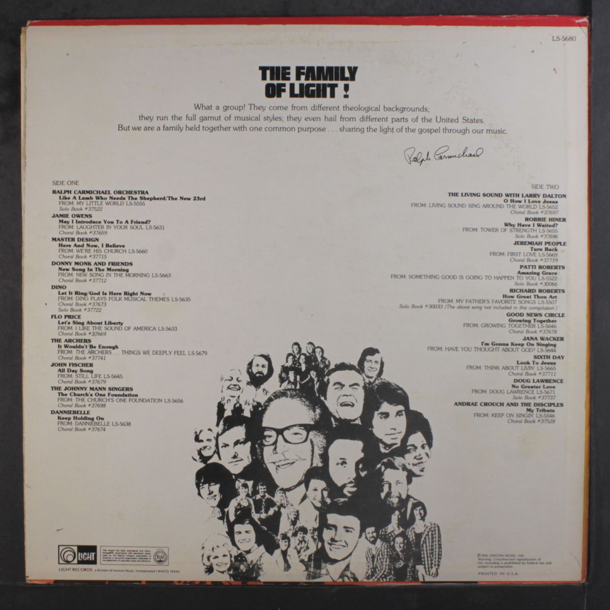 & the family of light by RALPH CARMICHAEL
