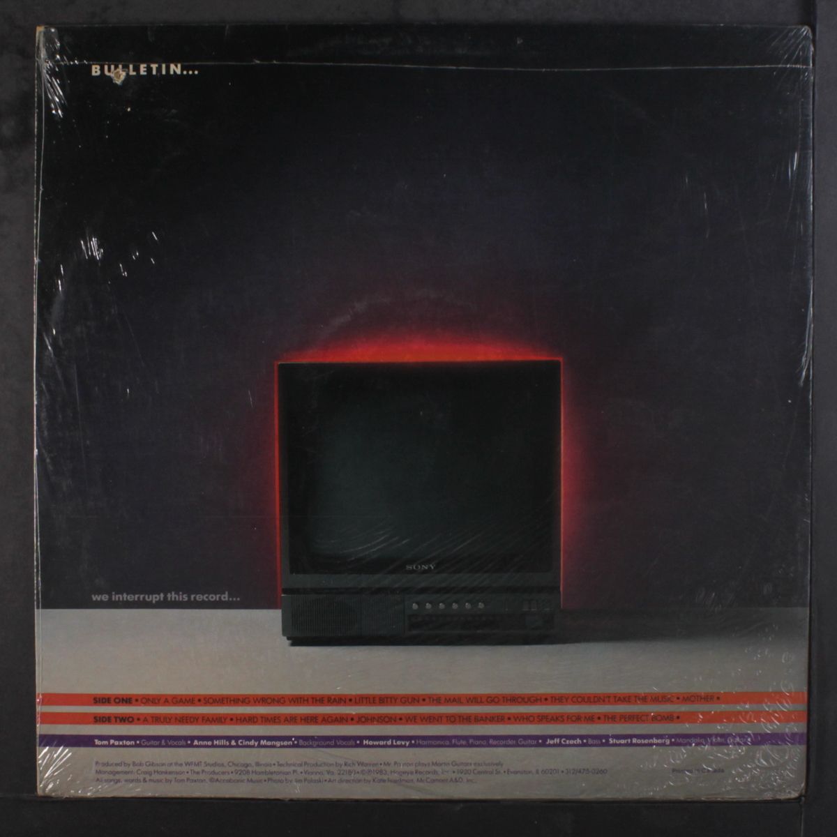 bulletin by TOM PAXTON