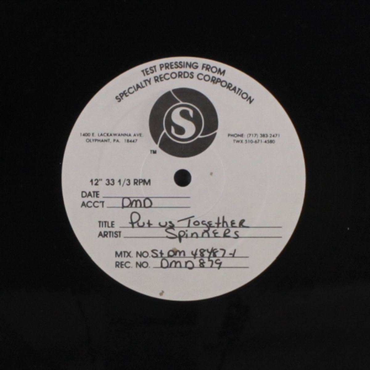 put us together again / show mr your magic by SPINNERS