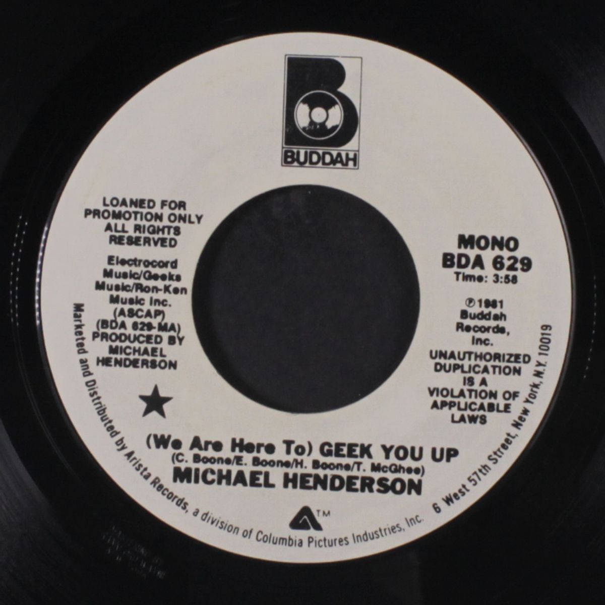 (we are here to) geek you up / mono by MICHAEL HENDERSON