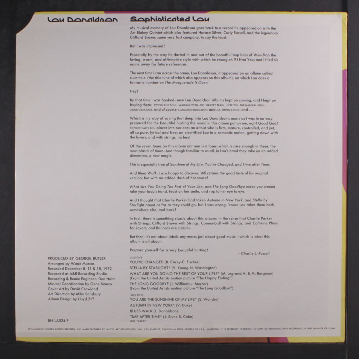 sophisticated lou by LOU DONALDSON