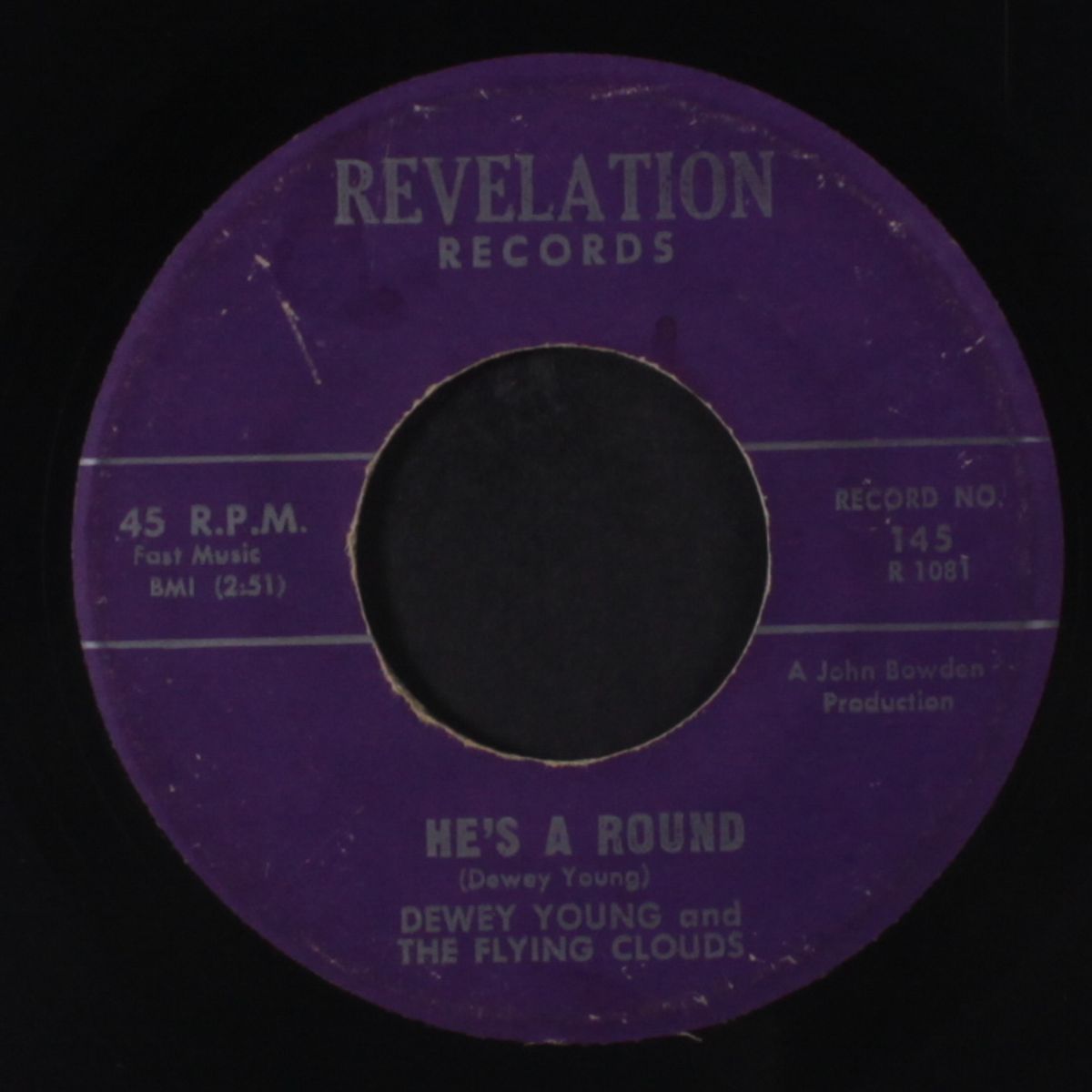 guide my mind / he's a round by DEWEY YOUNG & FLYING CLOUDS
