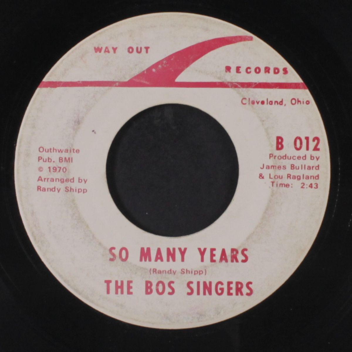 so many years / my god on high by BOS SINGERS