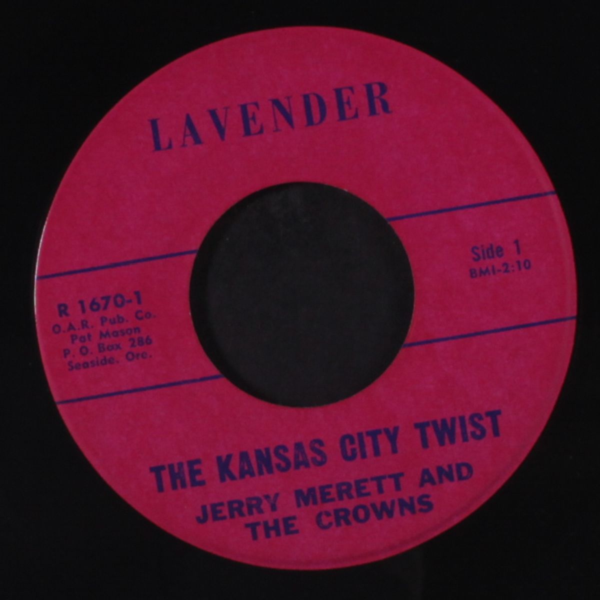 the kansas city twist / walkin' by JERRY MERETT & CROWNS